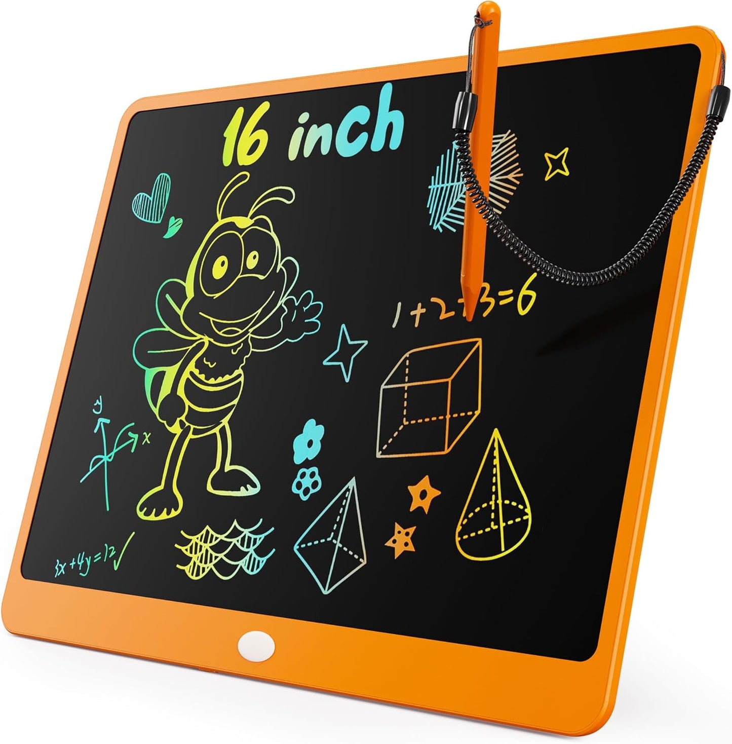 KOKODI LCD Writing Tablet, 12 Inch Colorful Toddler Doodle Board Drawing Tablet, Erasable Reusable Electronic Drawing Pads, Educational and Learning Toy for 3-6 Years Old Boy and Girls(Blue)