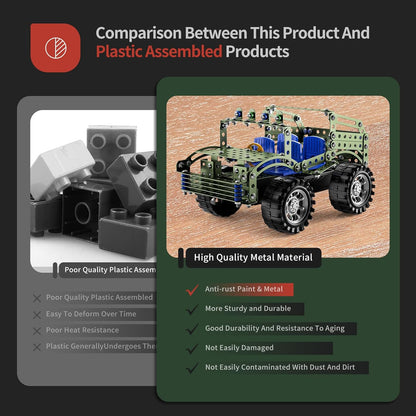 Building Toys Model Truck Set - STEM Building Projects Model Car Kit Toys for Kids Boys Ages 8-12 12-16, Assembly Science Model Car Kits Toys Gifts for Kids Girls Boys 8 9 10 11 12 Years Old and adult