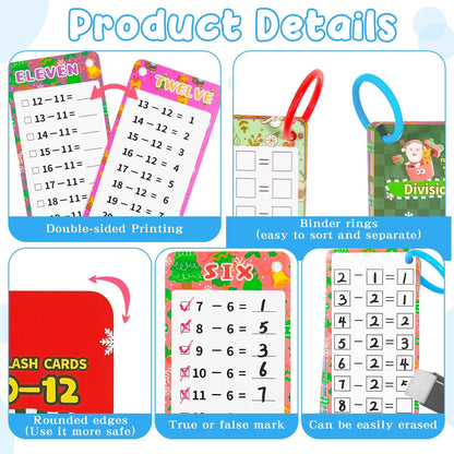 0-12 Multiplication Flash Cards, Large Math Table Flashcards, Multiplication Chart, Educational Times Table Flashcards for Classroom for 1st to 3rd Grades