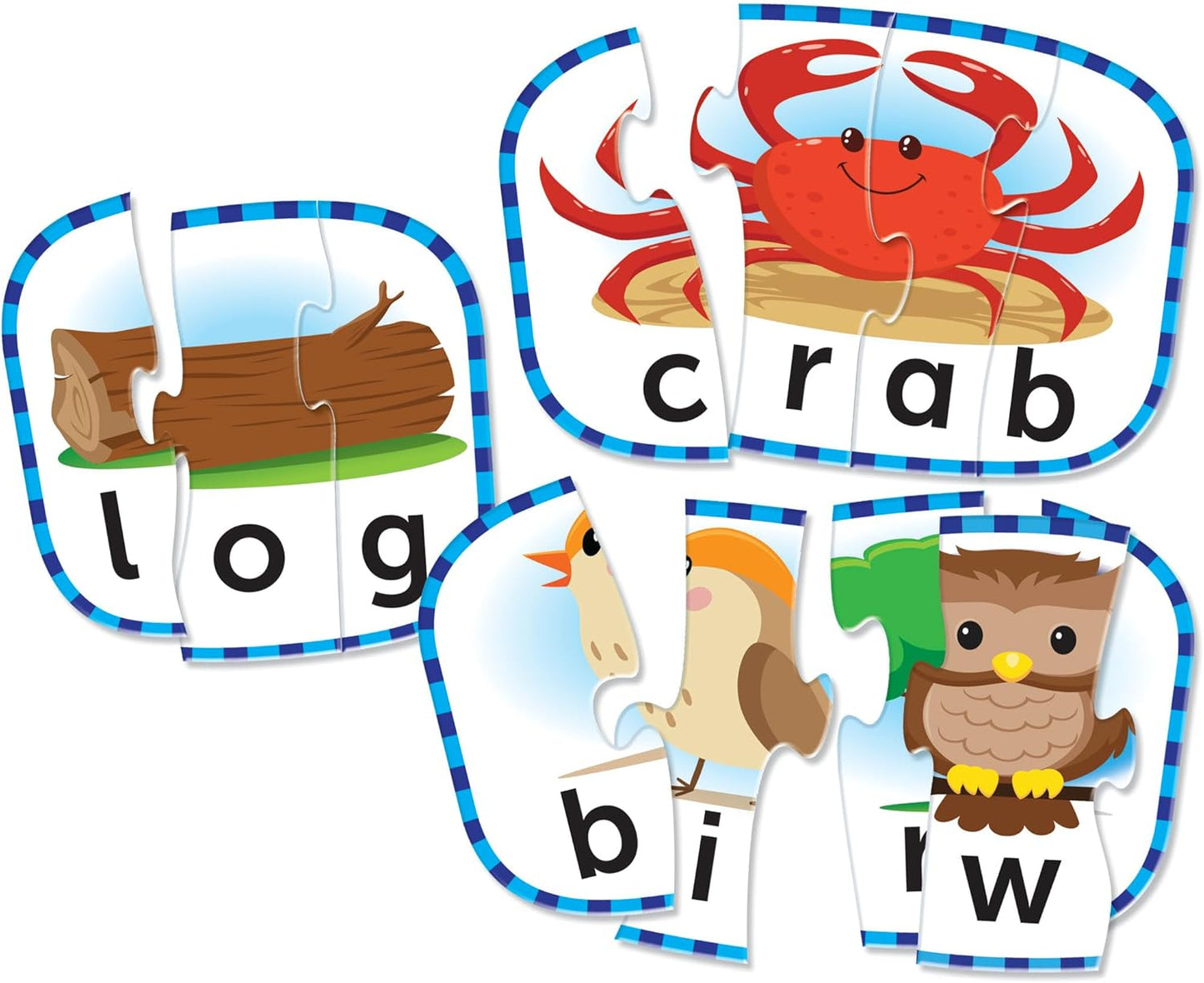 Learning Resources Spelling Puzzle Cards, Kindergarten Readiness, Self Correcting Puzzles, Ages 4+