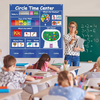 Visible Learning Classroom Pocket Chart - Reusable Dry Erase Learning Goals Board, Motivational Incentive Chart for Learning Goals, Behavior Tracking & Centers Rotation, Homeschool(Black)