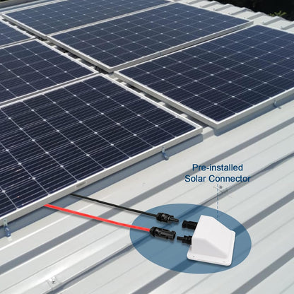 Solar Panel Mounts Bracket Set of 4pcs (White), Drill Free ABS Corner Roof Brackets Mounting Kit, Durable Solar Mount Rack Accessories for RVs, Trailers, Boats, Yachts, Vans, Carports