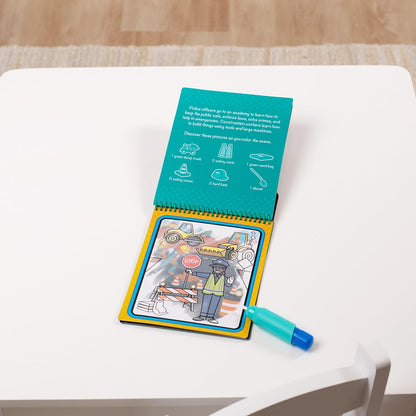 Melissa & Doug On The Go Water Wow! Mess Free Coloring Book, Reusable Water-Reveal Activity Pad, Vehicles, Travel Toys, Party Favors, for Toddlers & Kids Ages 3+ - FSC Certified