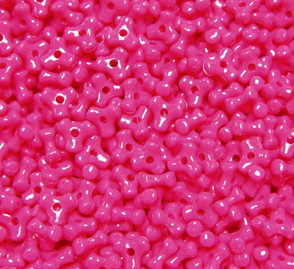 Tri Beads, Easy-to-Use Reusable Jewelry Making Supplies for Art, Craft Decorations & More, 11 mm Bracelet Beads, Crafted in The USA, Neon Yellow, 500 pcs (Pack of 1)