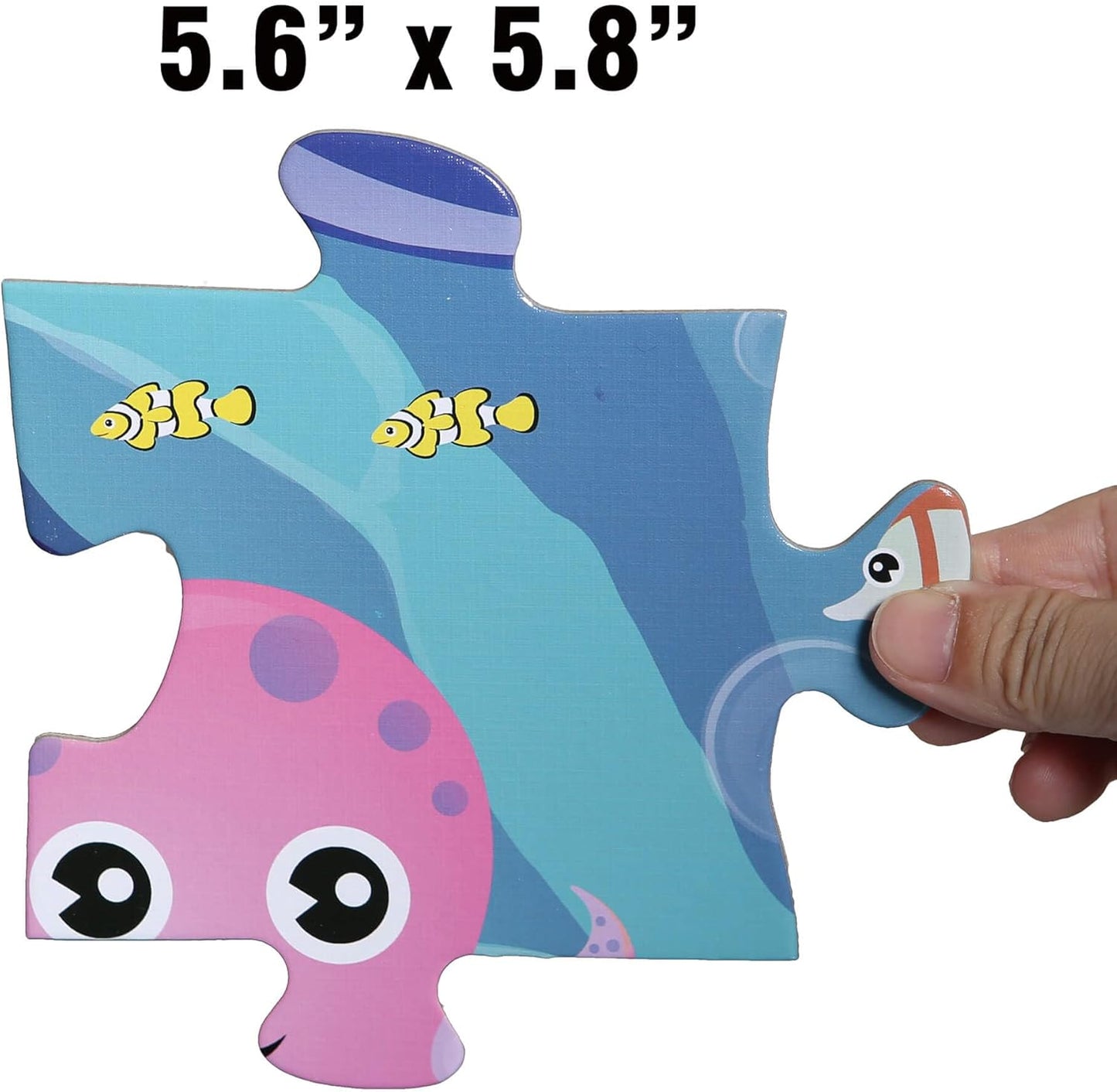 Farm Floor Puzzle for Kids 3-5: Educational Jigsaw Farm Scene - 48-Piece Large Puzzle 36 x 24 inches for Toddlers Learning Education Gift Family Activities