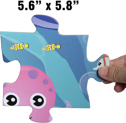 Farm Floor Puzzle for Kids 3-5: Educational Jigsaw Farm Scene - 48-Piece Large Puzzle 36 x 24 inches for Toddlers Learning Education Gift Family Activities
