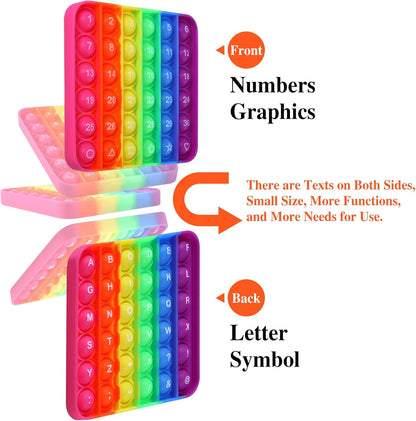 Multiplication Game Table Digital Multiplication Board Game, Addition and Multiplication in One, Rainbow Dimple Fingertip Toy, Create Stress-Relieving Math Manipulation (1 Piece)