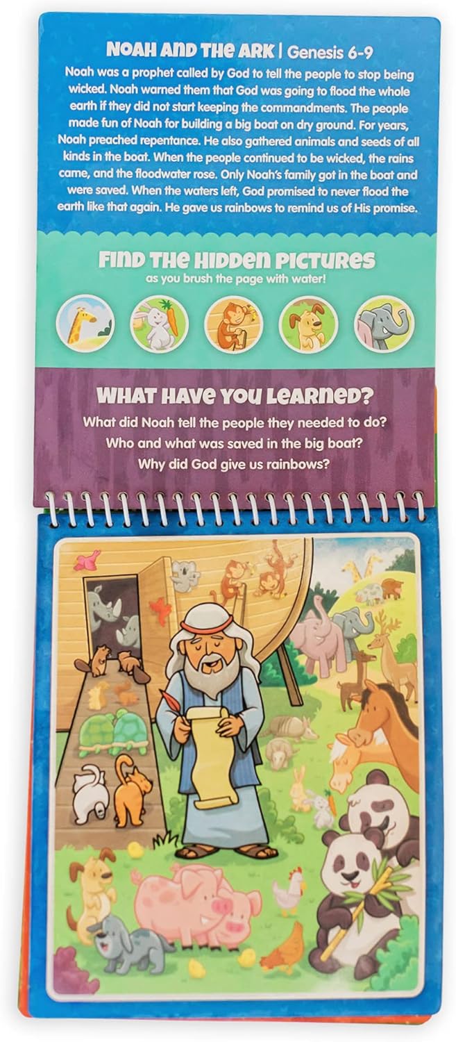 Water Reveal Coloring Scripture Book for Kids Ages 3+. New Testament Bible Stories: Preschool, Elementary, Primary, Christian, Religion