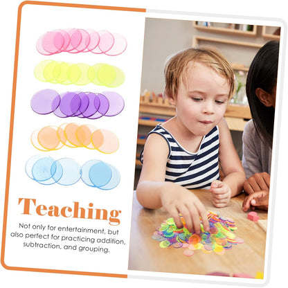 300pcs Bingo Markers Chips Counting Discs for Party Gaming for Math Learning Sorting and Fun Lightweight Portable