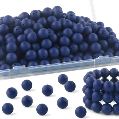 65Pcs 19mm Silicone Beads for Keychain Making Bracelet Necklace, Bulk Round Silicone Beads for Pens（Christmas Green） - Colors A