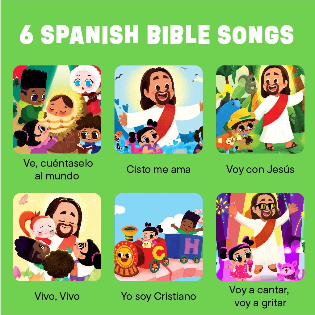 Dance with Jesus Christian Sound Books for Kids - 6 Bible Songs for Toddlers – Christian Gifts for Kids - Baby Bible for Baptism, Christening, Dedication Gifts, Sunday School, Preschool Homeschool