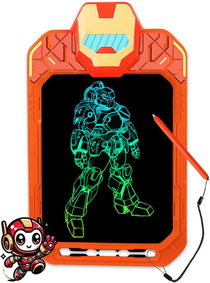 LCD Writing Tablet for Kids 10 Inch Bat Hero for Toddler 3 4 5 6 7 8 - Paint, Doodle Board, Drawing Pad - Travel Toys, Road Trip Car Activities, Birthday Christmas Gift Boys & Man