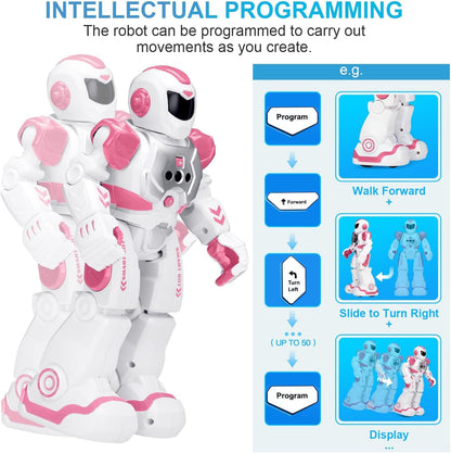 KingsDragon Robots Toy for Kids, RC Gesture Sensing Toy, Interactive Walking Singing Dancing Robot Birthday Presents for Boys Girls Age 6 7 8 9 Years Old