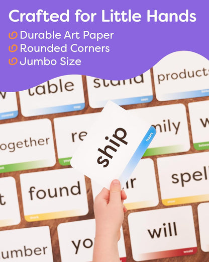 Sight Words Flash Cards 1st Grade - 120 High Frequency Words from Dolch's and Fry's Lists for 6-7 Years