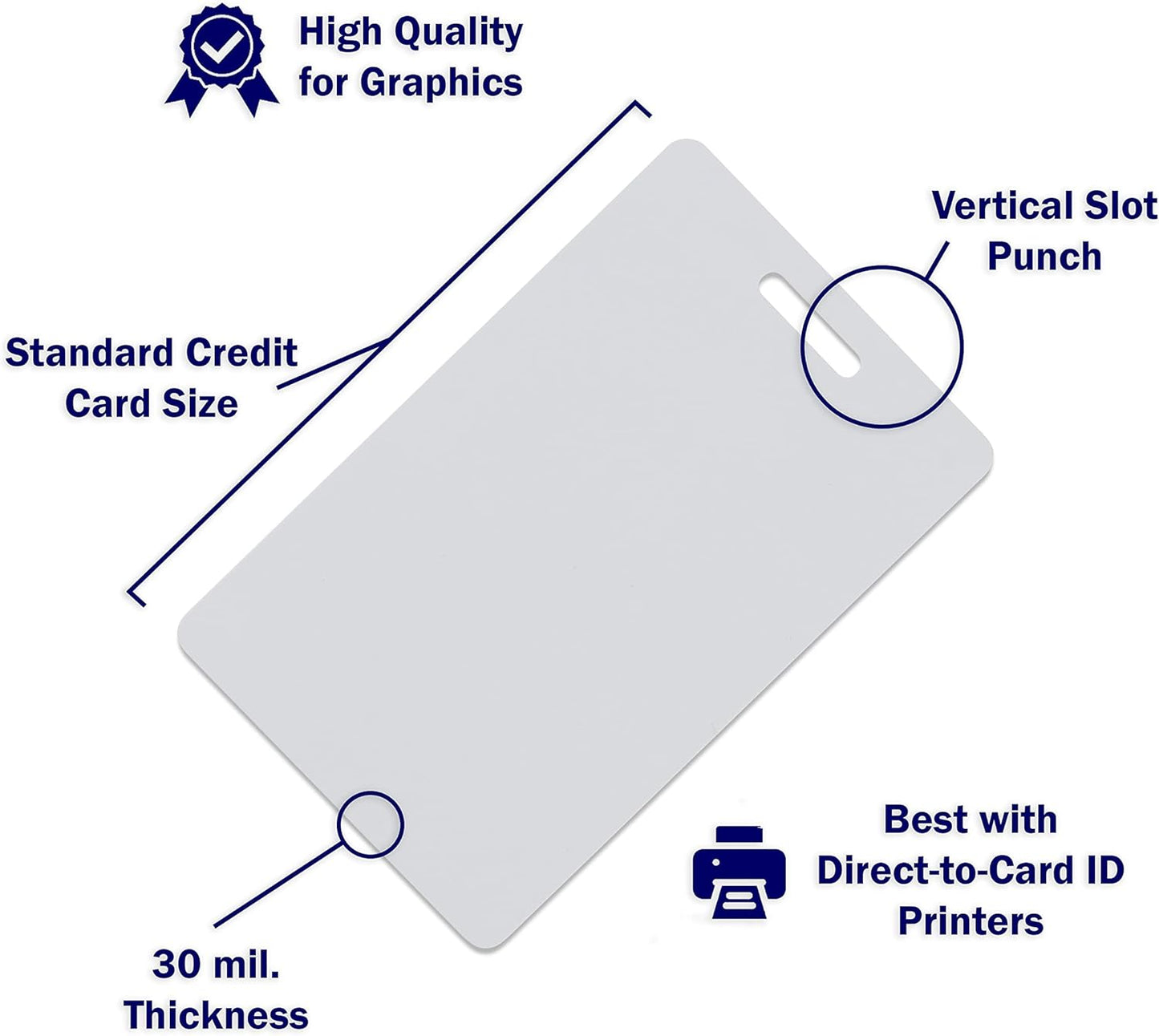 Pack of 100 Premium Yellow Gold CR80 PVC Cards | 30 mil by easyIDea