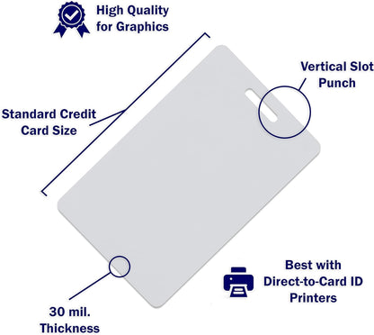 Pack of 100 Premium Yellow Gold CR80 PVC Cards | 30 mil by easyIDea