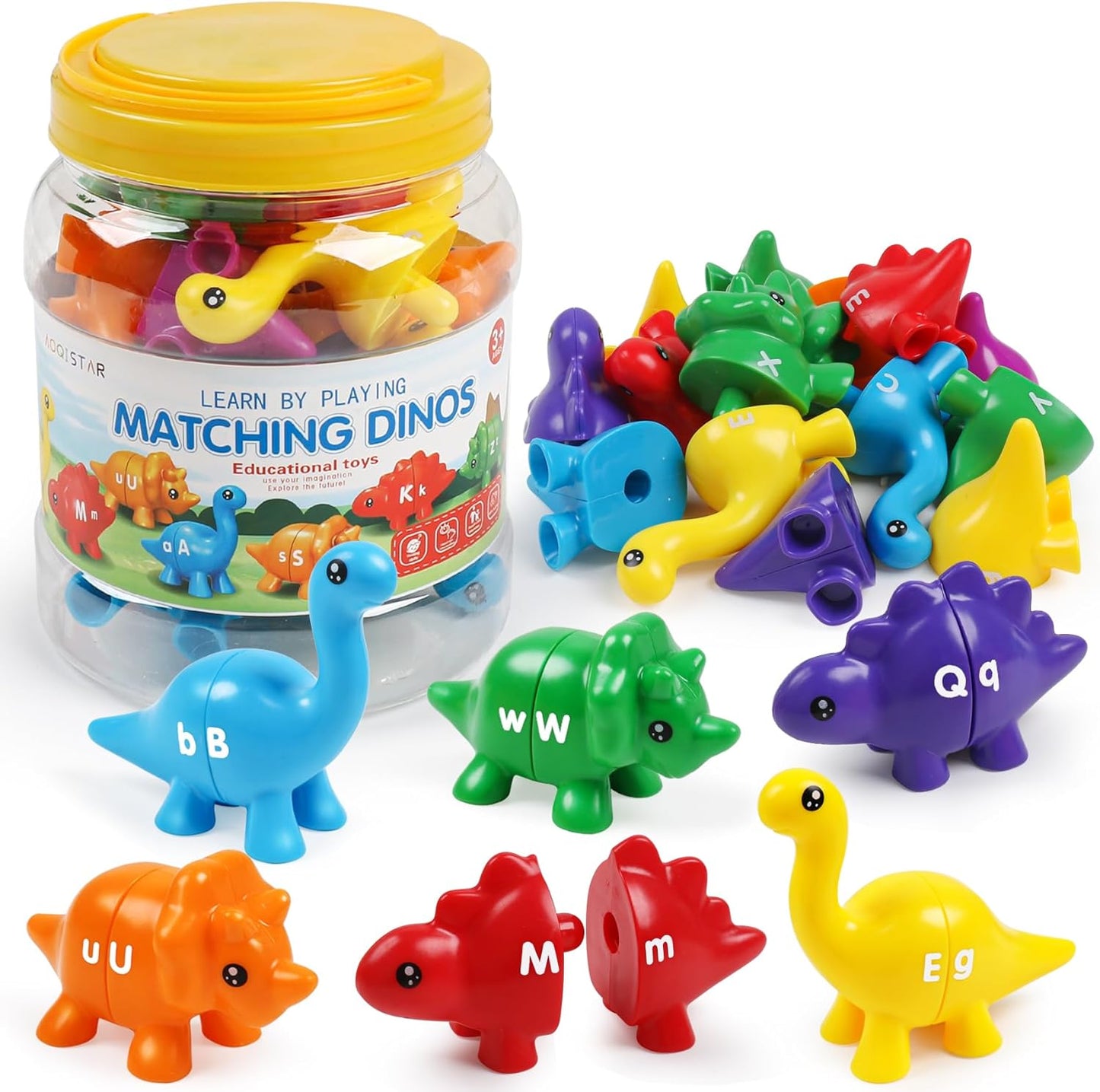Alphabet Learning Toys Matching Letter ABC Fine Motor Toy Double-Side Ice Cream Toys Preschool Learning Activities Montessori for Toddler Kids Ages 2 3 4 5