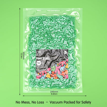 Dowsabel Brown Pony Beads Bulk 1000 Pcs 6x9mm, Large Hole Kandi Hair Beads for Braids Bracelets, DIY Friendship Bracelets Necklaces Jewelry Making Crafts and Gifts