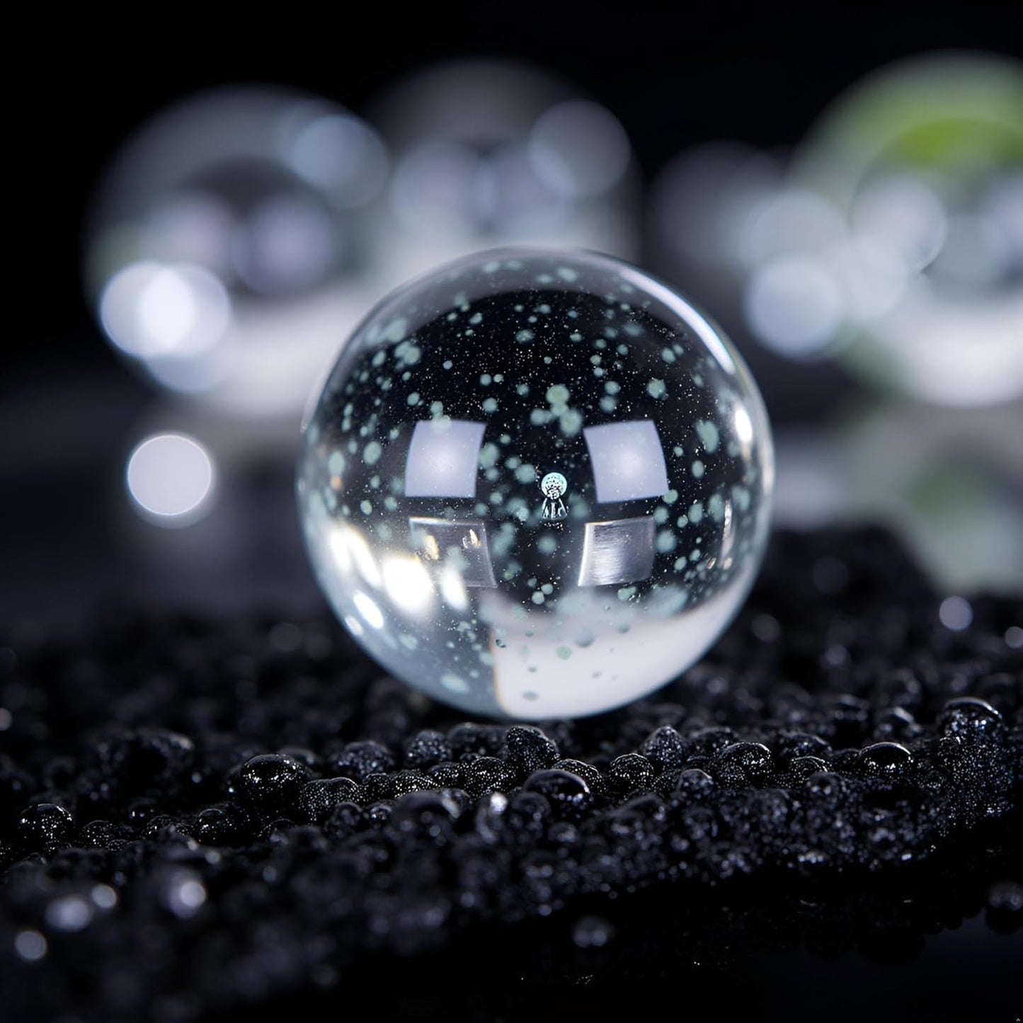 10Pcs Glass Marbles Glow in The Dark Multi-Color Luminous Marbles Marble Games and DIY Home Decoration Marble Runs Learning and Education (0.47 inch) (Green)