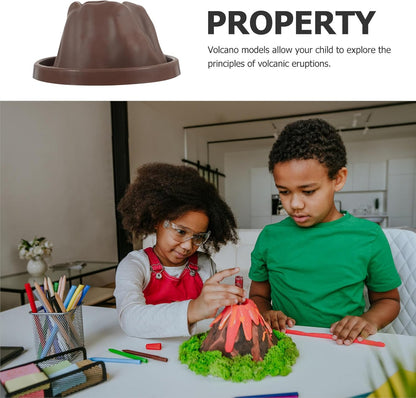 6pcs Small Volcano Model Kit Science Project DIY Volcano Building Props for Educational Exploration Safe Eruption Simulation