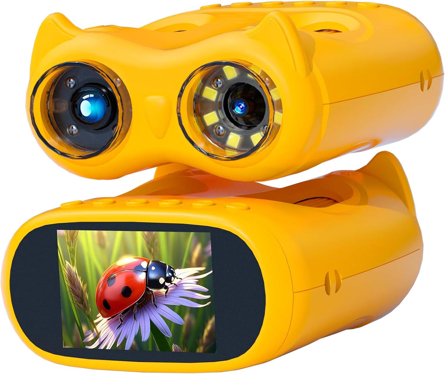 Handheld Microscope for Kids, 2 in 1 1000X Pocket Digital Microscope & 10X Telescope for Kids - Science Kits STEM Toys - Gifts for Boys Girls Ages 3 4 5 6 7 8 9 10 11 12 (Orange)