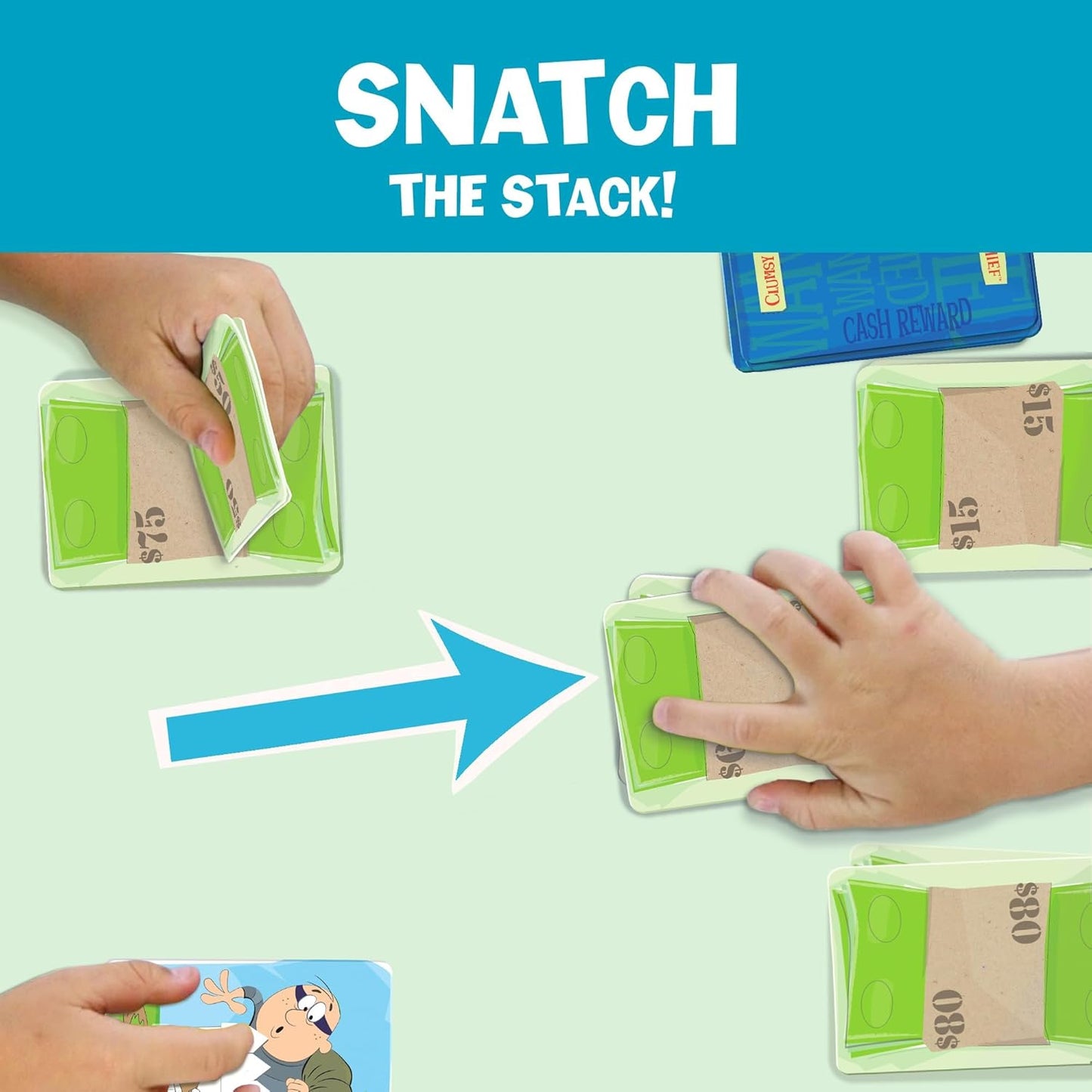 Melon Rind Clumsy Thief Math Game for Kids Ages 8+, Educational for Kid's Learning and Confidence Building, Fun Math Card Game for 3-6 Players Adding to 100