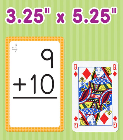 Carson Dellosa Addition, Subtraction, Division, and Multiplication Flash Cards, 4 Sets of Flashcards, Math Games for Kids 8-12, 3rd Grade Mathematics and Up