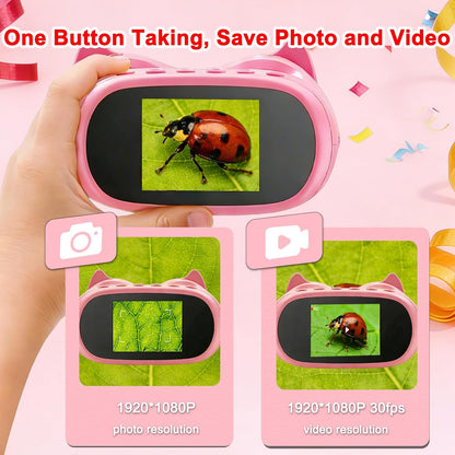 1000X Handheld Digital Microscope for Kids & Binoculars, 2 in 1 Pocket Microscope with 2.0" IPS Screen, USB Rechargeable STEM Educational Toy, Science Kit Birthday Gift for Boys Girls Ages 4-12