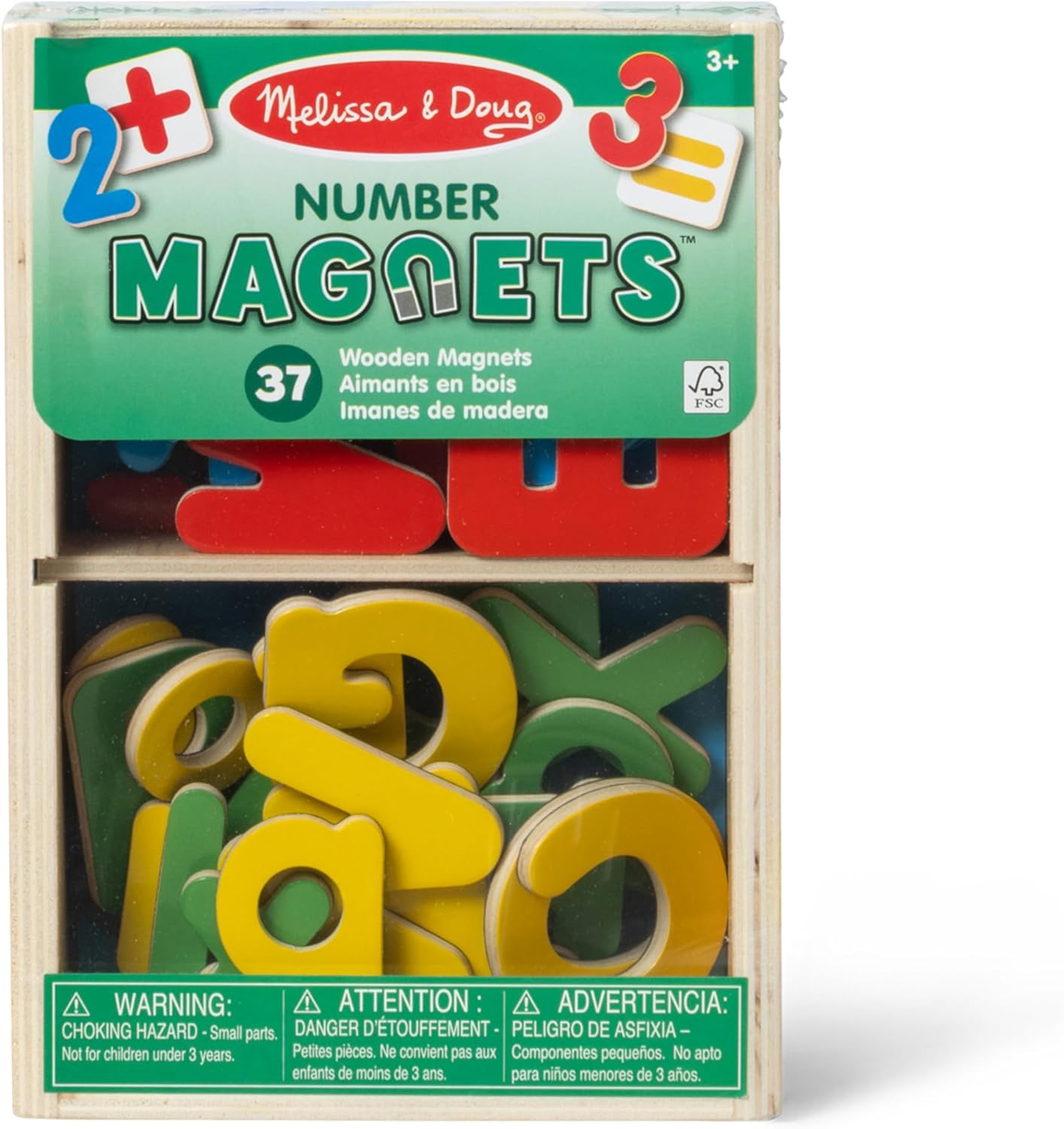 Melissa & Doug Deluxe Magnetic Letters and Numbers Set – 89 Wooden Alphabet Magnets & Numbers, Educational Learning Toys for Preschool Kids Ages 3+