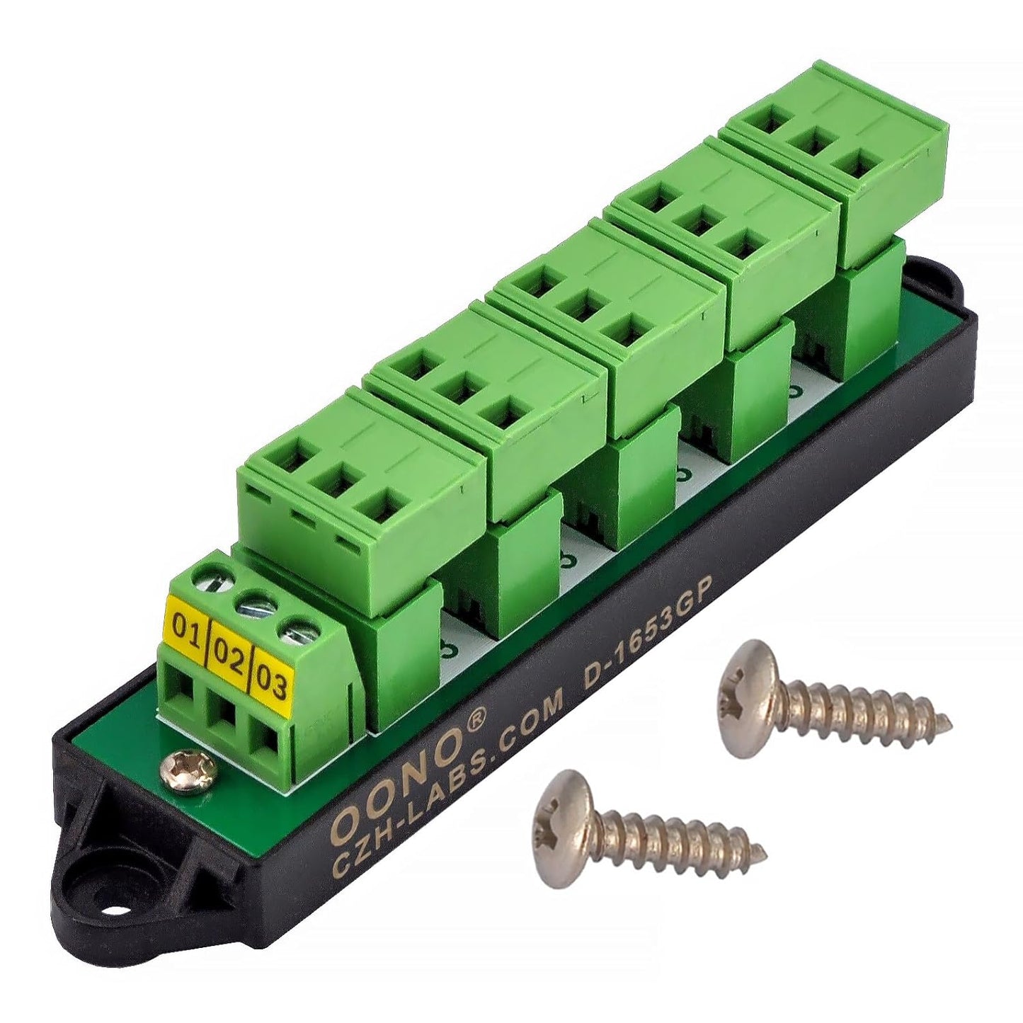 30Amp 300V 1x10 Position Terminal Block Distribution Module. OONO D-1661GP
