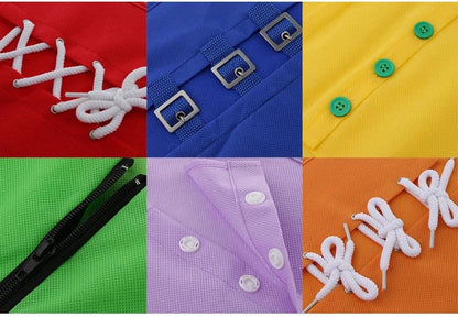 6pcs / Set Children Zip Button Snap Buckle Tie Lace Learning
