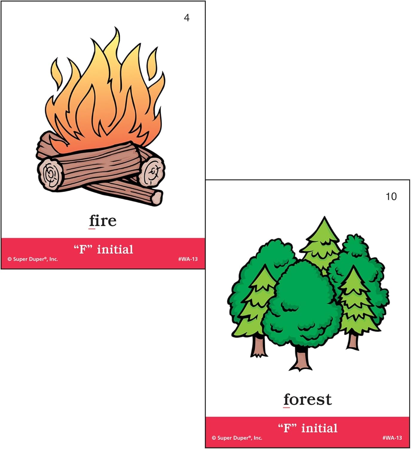 Super Duper Publications | Articulation F Sound Fun Deck | Vocabulary and Language Development Flash Cards | Educational Learning Materials for Children