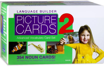 Stages Learning Materials Language Builder Picture Noun Flash Cards Photo Vocabulary Autism Learning Products, ABA Therapy 10 Boxes, 1413 Cards, Blocks, 88 Realistic 3D Items