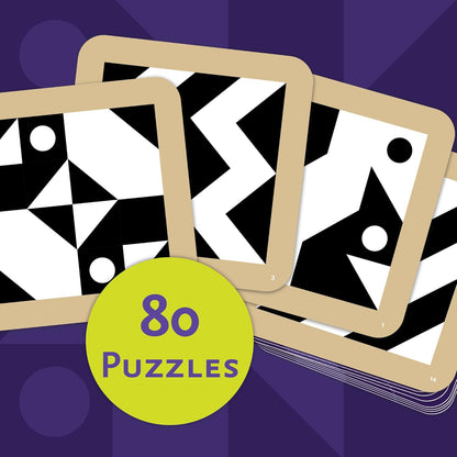Mindware Q-Bitz Pattern Matching Fun Board Games for Family Game Night | Ages 8 and up 2-4 Players