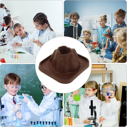 Volcanic Eruption Toy Kit 14.6 Inch Silicone Volcano Mold Science Experiment Educational Model for Classroom Learning and DIY Fun