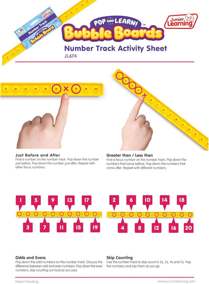 Number Track Bubble Board
