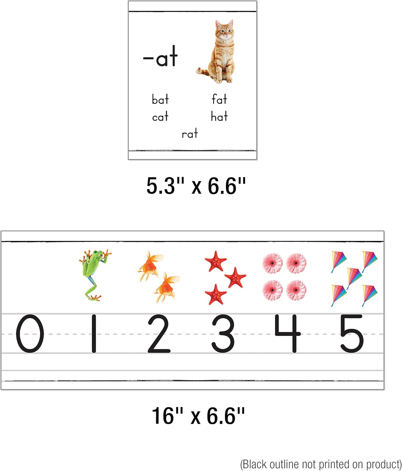 Carson Dellosa Education 26 pc Set of ABC Bulletin Board Decorations aids early learning with bright alphabet visuals and sight word images that help toddlers build strong foundational sound skills.