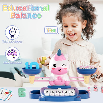 HOPEEYE Dinosaur Kindergarten Preschool Learning Activities Math Counting Matching Letter Toys - Toddler Educational Toys for 3 4 5 6 7 Year Olds Boys Birthday Gift Games for Kids Ages 5-7 3-5