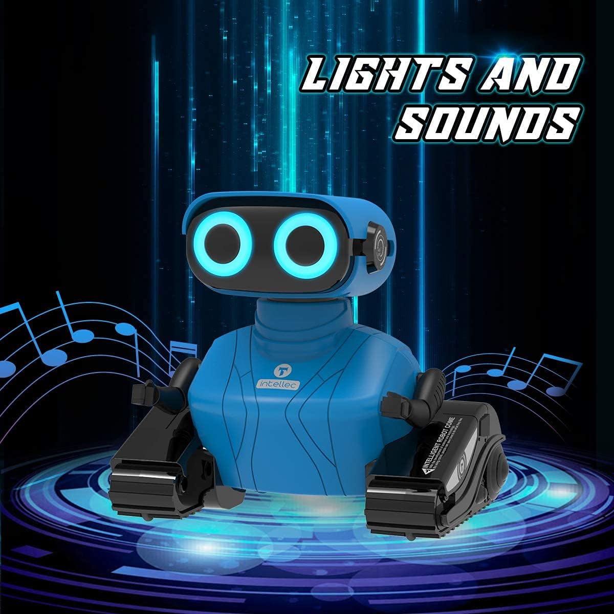 KaeKid Robots for Kids, 2.4Ghz Remote Control Robot Toys with LED Eyes & Flexible Arms, Dance & Sounds, RC Toys for 3 4 5 6 7 8 Year Old Boys Girls (Blue)