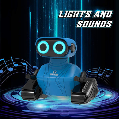 KaeKid Robots for Kids, 2.4Ghz Remote Control Robot Toys with LED Eyes & Flexible Arms, Dance & Sounds, RC Toys for 3 4 5 6 7 8 Year Old Boys Girls (Blue)