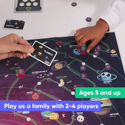 OjO Space Rescuers Solar System Science Game Children Become Astronomers! STEM Educational Toy (Age 5+) | Science Board Game for Kids | Learn Planets & Space