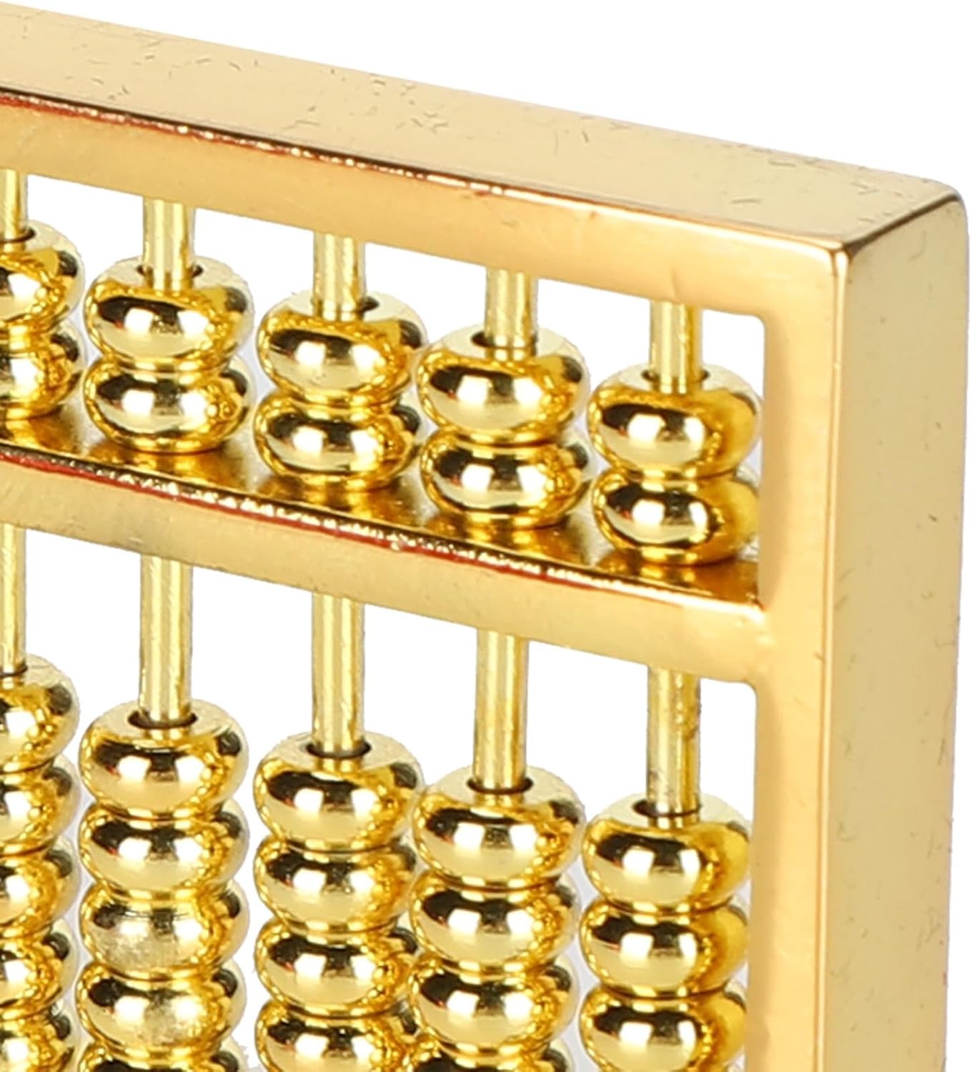 Zerodis Mini Brass Abacus, Chinese Math Calculating Tool, Exquisite Craftsmanship, 1.5in, for Kids and Adults Collection