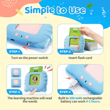 TimingSXD 161 Cards Spanish Flash Cards for Kids,Bilingual Flash Cards for Toddler/Beginning - ABC,Numbers,Colors,Shapes Español/English Talking Flash Cards for Preschool,Kindergarten,Ages 1-8