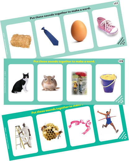Super Duper Publications | Phonological Awareness Skill Strips® Photo Flash Cards | Educational Learning Resource for Children | Skills to Learn to Read | Activities for Auditory Processing Disorders