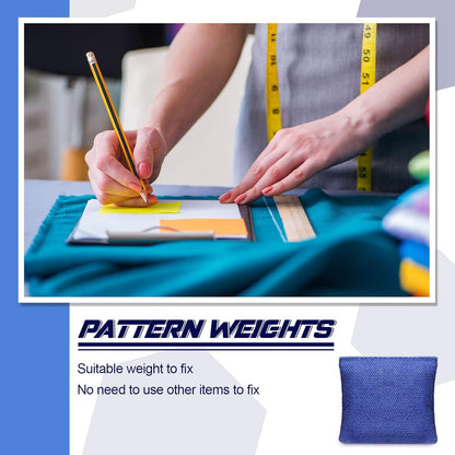 6 Pieces Pattern Weights Fabric Sewing Weight Dressmaking Cloth Cutting Weight for Sewing Accessories Canvas Filled Steel Ball Samples Paperweight for Writing Drawing