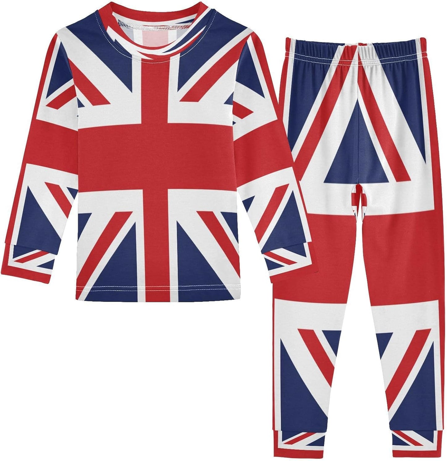 ALAZA Shark Starfish Palm Tree 2 Piece Pajama Set Long Sleeve Top and Pants Sleepwear Unisex - Colors A