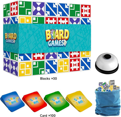 BBnote Family Matching Game for Kids & Adults, Block Puzzle Board Games for Boys & Girls Ages 6-8 8-12, 2+ Player Card Puzzles for Children 6+ Year Olds