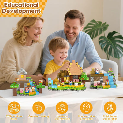 Magnetic Blocks, Magnetic Building Blocks Gryxpox, Magnet Tiles with Adventure World Blocks Toy, Magnetic Blocks For Kids Ages 4-8, STEM Sensory Toys for Ages 3+ Toddlers Kids Girl Boys Birthday Gifts