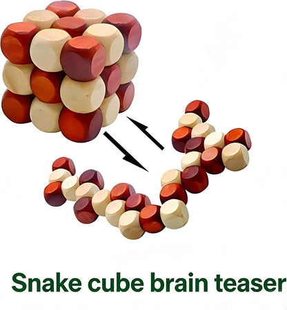 MAGIKON Brain Teaser Cube Puzzle Toy (Snake Cube)…