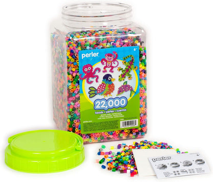 Perler Multi-Mix Fuse Beads Jar, Assorted Colors, Pack of 22000 (PER17000)